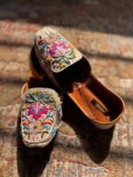 Zari Bloom Loafer-Style Embroidered Leather Jutti - Image 2