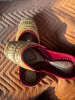 Noor-e-Gulab Handcrafted Bridal Jutti - Image 3