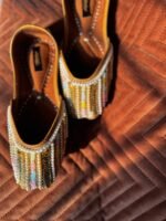 Noorani Pastel Pearl Fringe Jutti